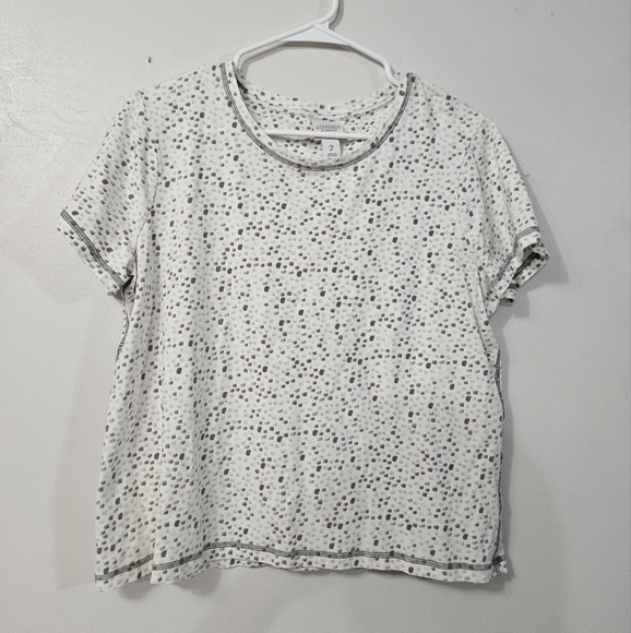 Weekends By Chicos Spotted Short Sleeve Tee! - Picture 1 of 5